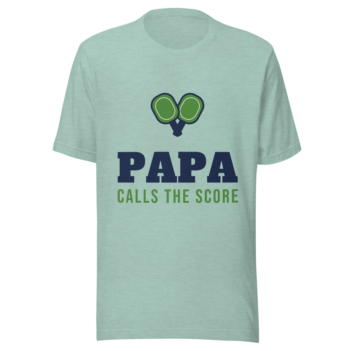 Papa Calls the Score Pickleball T-Shirt, Gift for Grandpa
